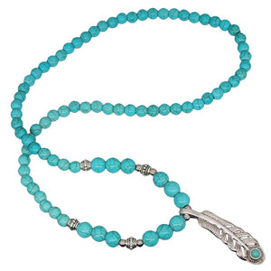 Yumfeel New Turquoise Bracelet Jewelry Set Vintage Silver Plated Necklace Bracelet Earring Ring Jewelry Sets