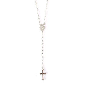 HAEQIS Rosary/Cross Pendant Necklace