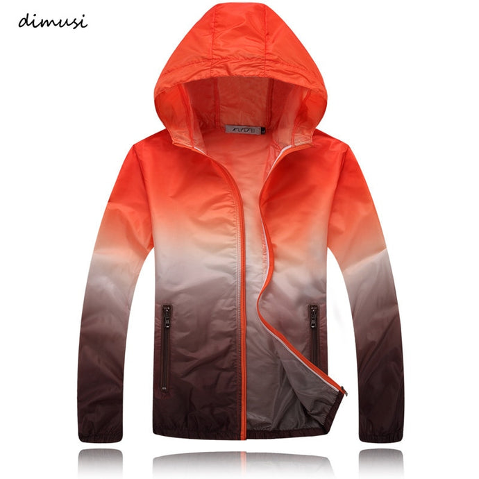 DIMUSI Quick Dry Waterproof Windbreaker Jacket S-4XL