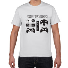 Load image into Gallery viewer, Unisex &quot;Choose Your Weapon&quot; Gamer Novelty Video Games Tshirt