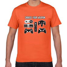 Load image into Gallery viewer, Unisex &quot;Choose Your Weapon&quot; Gamer Novelty Video Games Tshirt