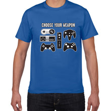 Load image into Gallery viewer, Unisex &quot;Choose Your Weapon&quot; Gamer Novelty Video Games Tshirt