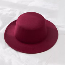 Load image into Gallery viewer, ltnshry New Classic Solid Color Felt Fedoras Hat for Men/Women with Wide Brim