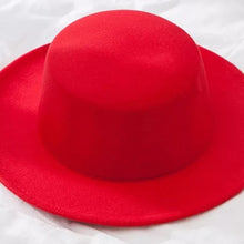 Load image into Gallery viewer, ltnshry New Classic Solid Color Felt Fedoras Hat for Men/Women with Wide Brim