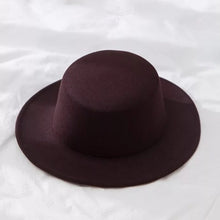 Load image into Gallery viewer, ltnshry New Classic Solid Color Felt Fedoras Hat for Men/Women with Wide Brim