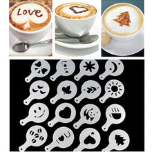 Load image into Gallery viewer, 16pcs/set Of Coffee - Cake Decorations Plastic Mold Template