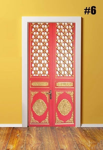 3D Waterproof Pattern Protection Door Sticker