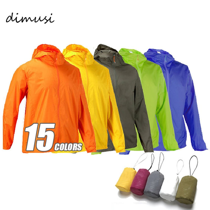 DIMUSI  Men/Women Quick Dry Ultra-Light Windbreake Jacket