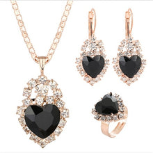 Load image into Gallery viewer, Jewelry Sets-Various shapes-Choice of color Zirconia Stone-Gold tone Metal