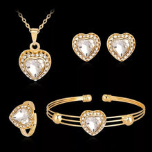 Load image into Gallery viewer, Jewelry Sets-Various shapes-Choice of color Zirconia Stone-Gold tone Metal