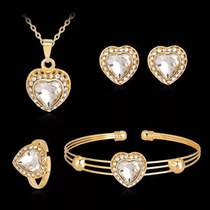 Jewelry Sets-Various shapes-Choice of color Zirconia Stone-Gold tone Metal