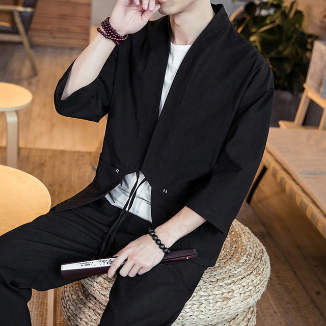 Vintage Japanese/Chinese Style Summer Kimono Haori for Men / Women
