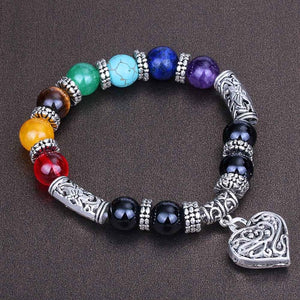 Natural Stone Chakra Bracelets for Women/Men