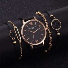 Load image into Gallery viewer, LVPAI Women 5pcs Quartz Wristwatch Bracelets Set