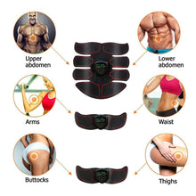 Load image into Gallery viewer, Abs Trainer Fitness Training Gear EMS Abdominal Muscle Stimulator with LCD Display USB Rechargeable Home Gym Electrostimulation