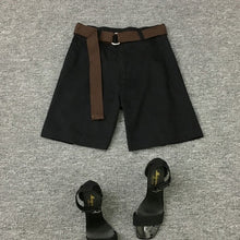 Load image into Gallery viewer, Chiffon printed shirt + fashion shorts with belt