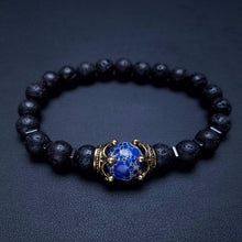 Load image into Gallery viewer, Luxury Antique Crown High Quality Tiger Eye Stone Bead Bracelet