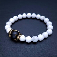 Load image into Gallery viewer, Luxury Antique Crown High Quality Tiger Eye Stone Bead Bracelet