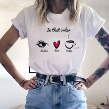 Load image into Gallery viewer, Harajuku Female T-shirts with Cute Sayings and Graphics