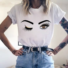 Load image into Gallery viewer, Harajuku Female T-shirts with Cute Sayings and Graphics