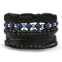 Load image into Gallery viewer, Metal and Leather Bracelet &amp; Bangles Multilayer Wide Wrap Jewelry