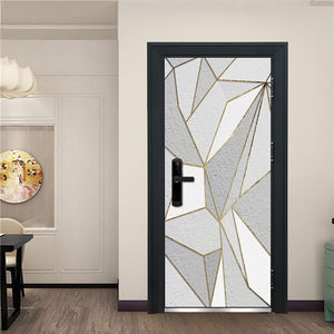 Creative 3D Door Self Ahesive Stickers -Easy Inexpensive Room Renovations