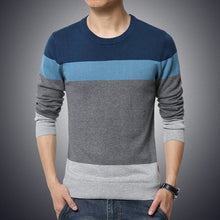 Load image into Gallery viewer, Casual Men&#39;s Sweater O-Neck Striped Sweaters