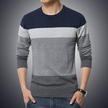 Load image into Gallery viewer, Casual Men&#39;s Sweater O-Neck Striped Sweaters