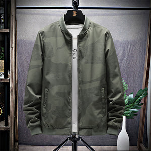 Men Casual Baseball Bomber Jacket