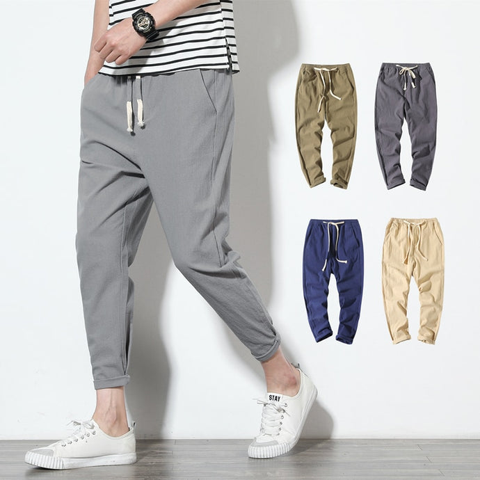 2020 Summer Fitness Casual Ankle-Length Mens  Trousers