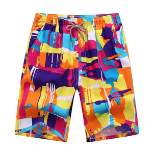 Men's Fun Swim/Walking Shorts in Bold Colors M-4XL