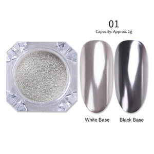 1 Box Mirror Nail Powder Glitter Dust Metallic Color