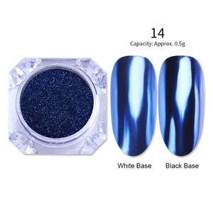 1 Box Mirror Nail Powder Glitter Dust Metallic Color