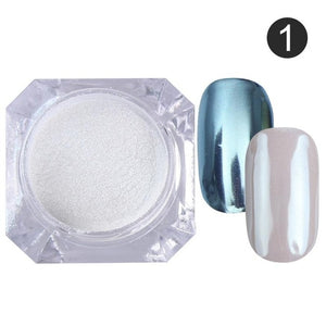 1 Box Mirror Nail Powder Glitter Dust Metallic Color