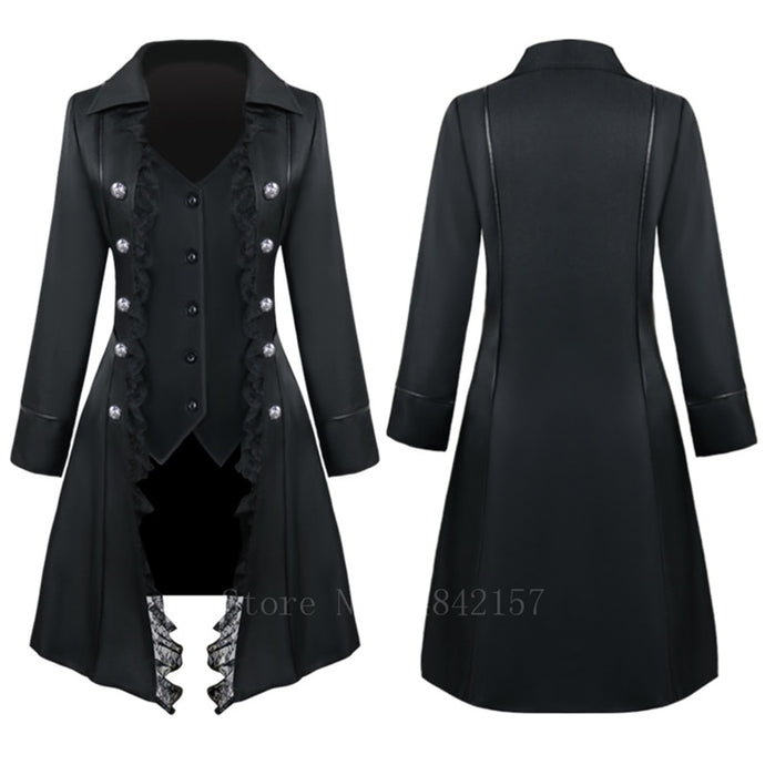 Renaissance Medieval Tuxedo Vintage Noble Palace Lace Up Jacket for women