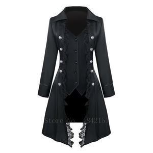 Renaissance Medieval Tuxedo Vintage Noble Palace Lace Up Jacket for women
