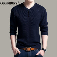 Load image into Gallery viewer, COODRONY Men&#39;s Casual V-Neck Pullover