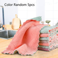 Load image into Gallery viewer, Double-layer Absorbent Microfiber Kitchen Dish Cloth