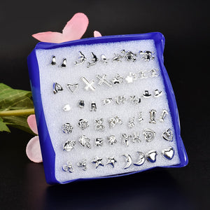 Mix Styles Stud Earrings Women Men Plastic Plated Stud Earrings Jewelry