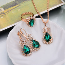 Load image into Gallery viewer, Water Drop Pendant Necklace/Earrings/Rings Sets