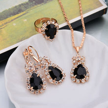 Load image into Gallery viewer, Water Drop Pendant Necklace/Earrings/Rings Sets