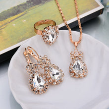 Load image into Gallery viewer, Water Drop Pendant Necklace/Earrings/Rings Sets