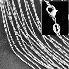 Load image into Gallery viewer, Pure 925 Sterling Silver Charm Link Necklace Chains Jewelry With Good Quality Lobster Clasps Set 16-30 Inches