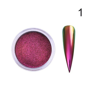 1 Box Mirror Nail Powder Glitter Dust Metallic Color