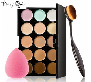 15 Colors Concealer Contouring Mini Makeup Kit