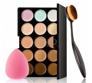 15 Colors Concealer Contouring Mini Makeup Kit