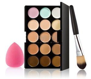 15 Colors Concealer Contouring Mini Makeup Kit