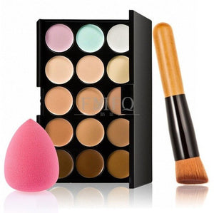 15 Colors Concealer Contouring Mini Makeup Kit