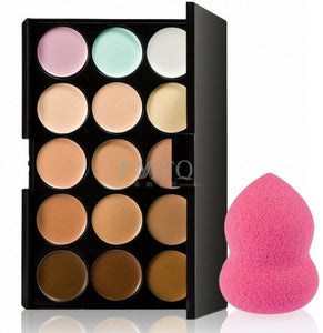 15 Colors Concealer Contouring Mini Makeup Kit