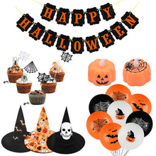 Load image into Gallery viewer, Happy Halloween Party Decor Supplies